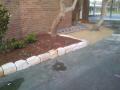 Holy Family School Merewether River Stone Garden / Sandstone Edging And Garden / Crushed Granite Bike Rack Area