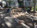 Lee Board Close Murrays Beach Garden / Excavations / Sandstone Walls / Sandstone Steps / Crushed Granite Patio And Paths / Shrubs And Mulch